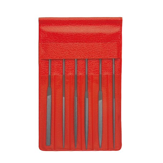 T2 needle file set 6 pieces, 140 mm