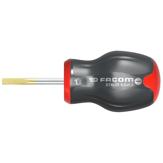 Screwdriver PROTWIST®, short blade for slotted head, 6.5 x 35 mm