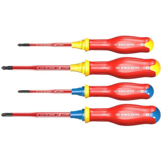 Screwdriver PROTWIST®BORNEO® for mixed head,  4 pieces