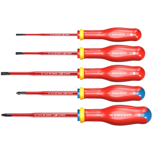 Insulated Screwdriver PROTWIST® 1 000 Volt set, 5 pieces