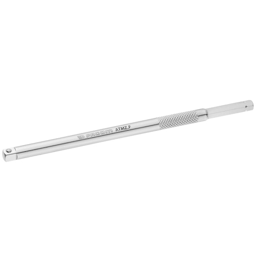 Facom ATMZ.F chrome extension bar with knurled grip, photographed on white background, hand tool accessory.