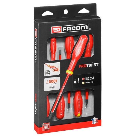 PROTWIST® 1000V Insulated Screwdriver Set (6 pc)