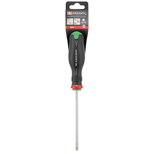 Facom TORX screwdriver PROT_SD_TORX_30X125_STD with black and red handle, photographed on white background.