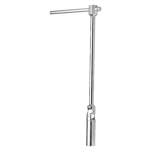 Facom BJ16R1B chrome T-handle socket wrench, straight angle, photography on white background.