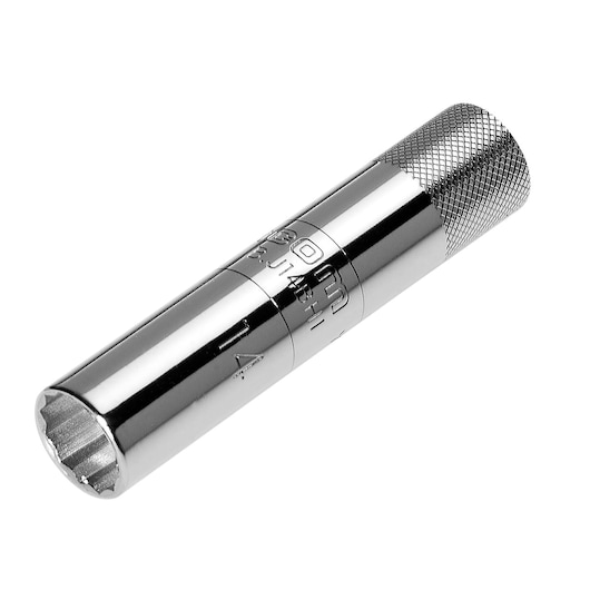 3/8 in. Square Drive Socket for 14 mm Bi-Hexagonal Spark Plugs, 90 mm