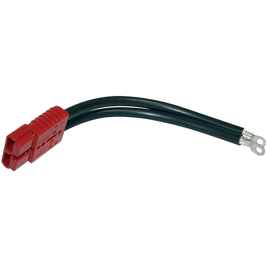 Facom B124OC1PC battery connector cable with red plug and two black wires, product photography on white background.