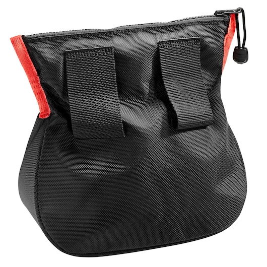 Facom BAG-BOLTSLS black tool bag with red trim and belt loops, front angle on white background.