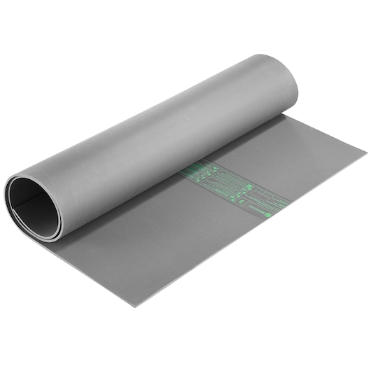 Facom BC_20VSE photography of grey anti-static mat with green printed circuit design, angled on white background.