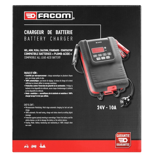 Battery charger, 24V - 10A