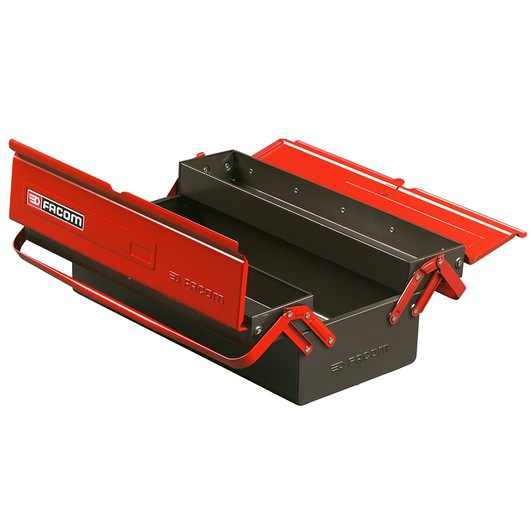 Metal toolbox cantiler 3 tray