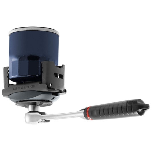 Facom C.48-J2PB oil filter wrench with black handle, shown from side on white background.