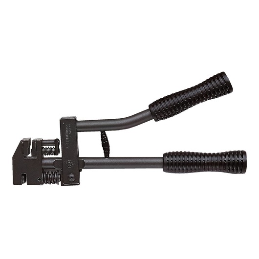 Facom CAD_10 adjustable crimping tool with textured grips, side angle on white background.