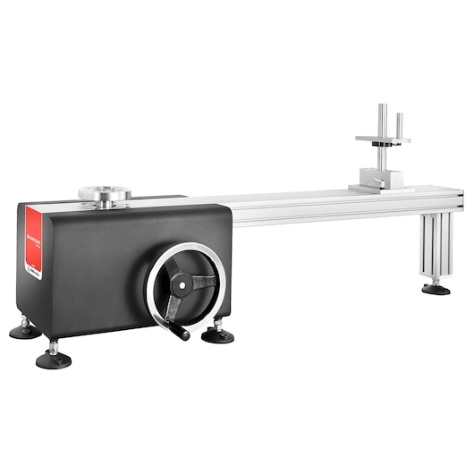 Facom CD12A photography of linear torque testing instrument, side angle, with black and silver components.