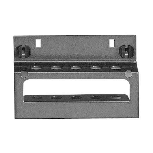 Facom CKS25A metal wall bracket, photography of front angle showing mounting holes.