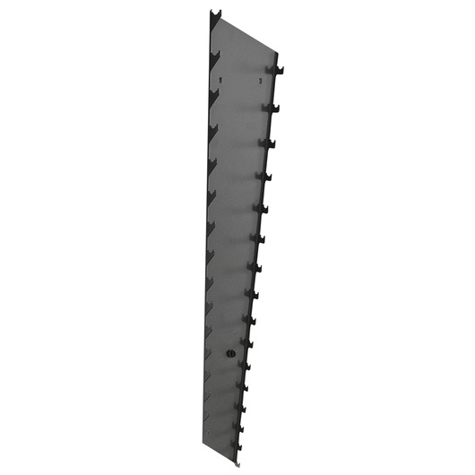 Facom CKS39A metal tool holder rack, angled side view, multiple hooks along the edge.