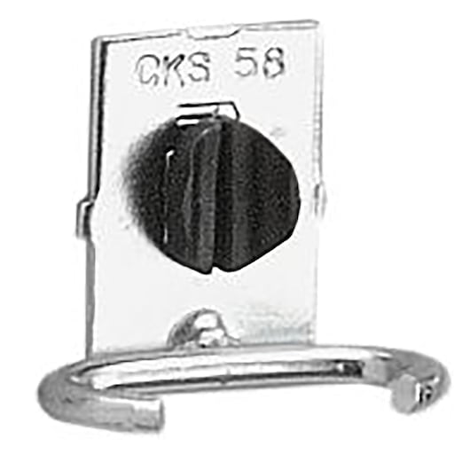 Facom CKS_58A metal tool holder with black knob, front angle, white background.