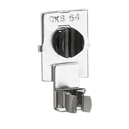 Facom CKS64A metal tool holder with black adjustment knob, front view on white background.