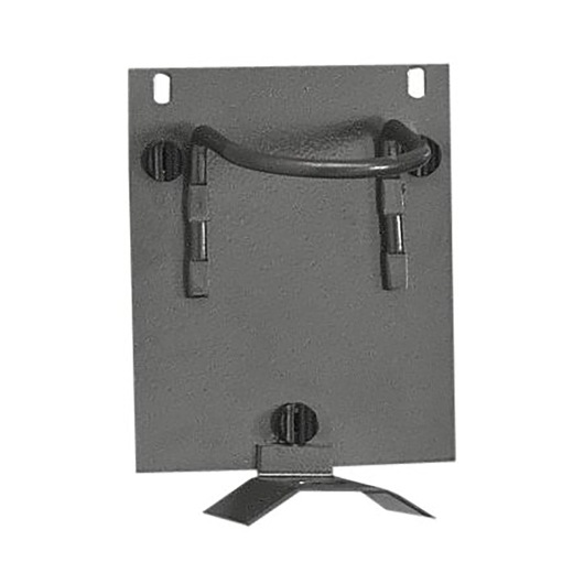 Facom CKS_71A black metal wall mount bracket, front angle, photography product.