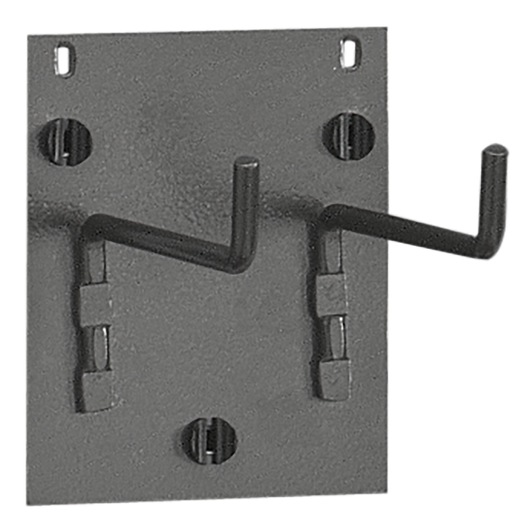 Facom CKS77A metal wall hook panel, front angle, with two angled hooks for tool storage.