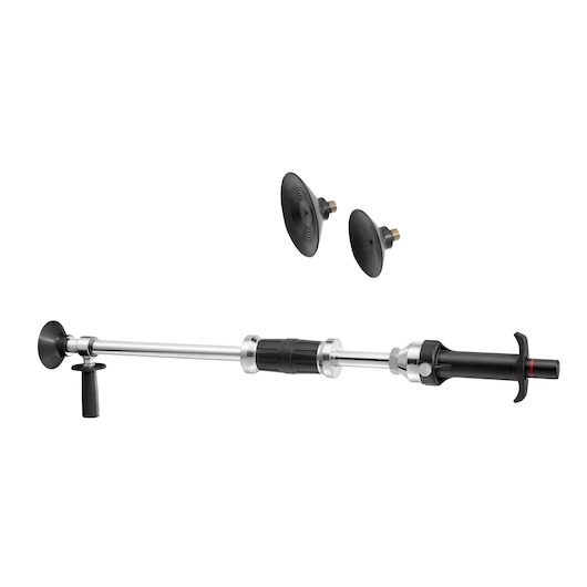 Facom CRSSH photography of dent puller tool with two black suction pads, white background, front angle.