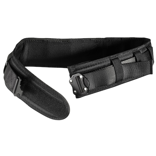 Facom CT70-100 black padded tool belt with metal buckle, angled on white background.