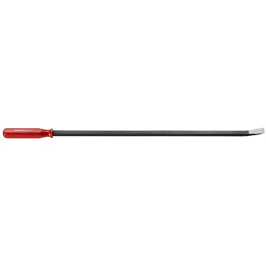Facom D_3-30 long black pry bar with red handle, photographed on white background, hand tool category.