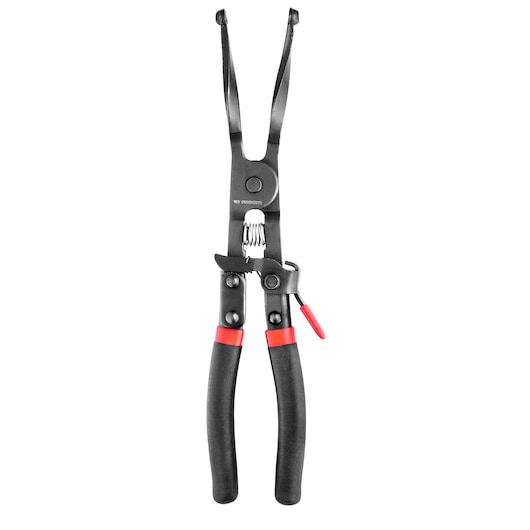 Facom DE.CPB circlip pliers with black and red handles, front view on white background
