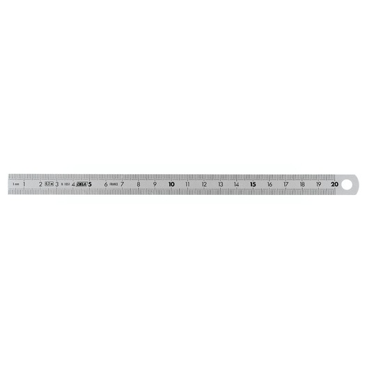 150mm Stainless Steel Rule, 2 Sides