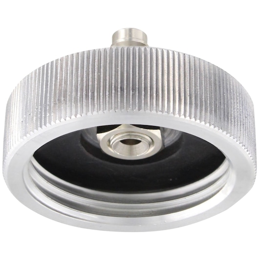 Facom DF20-07D metal adapter cap with ridged edge, shown in close-up on white background.