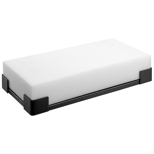 Facom DL_32ASUP white rectangular foam pad with black plastic base, photography, angled view on white background.