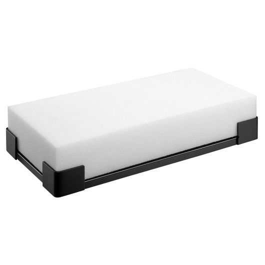 Facom DL50-02 rectangular white foam photography accessory with black edge supports, angled view.