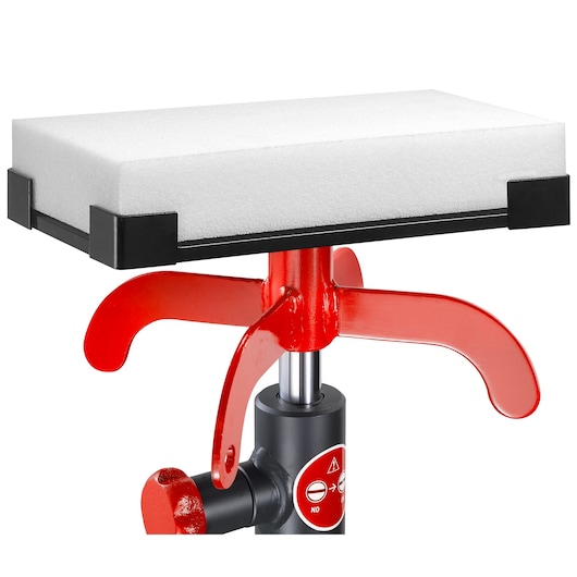 Facom DL_50SUP support pad with white foam surface and red metal arms, photographed on white background.