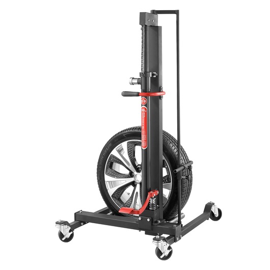Facom DL_LR tire and wheel lifting tool with caster wheels, upright angle on white background.