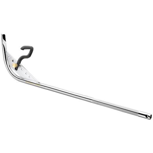 Facom DLS40A steel conduit bender with long handle and curved metal head, side angle on white background.
