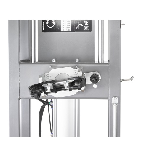 Facom DLS_501HPS industrial metal frame detail with adjustment knob and clamp, front angle, white background.