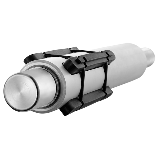 Facom DM_30PL cylindrical metal tool with black plastic holders, studio angle on white background.