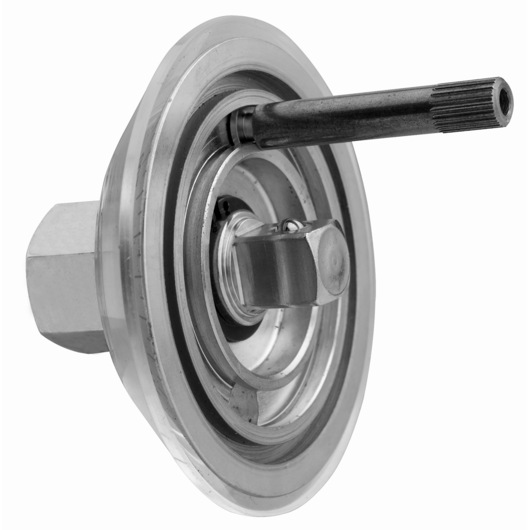 Facom DMP_360L metal automotive tool part with circular base and extended rod, front angle on white background.