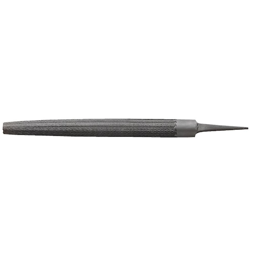 Facom DRD_MD200A round metal file with fine teeth, side view on white background.