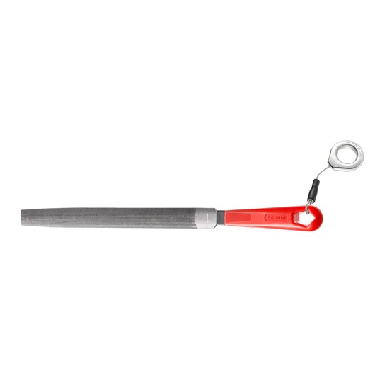 Facom file hand tool with red handle, lanyard attachment, DRDMD250EMASLS, front view, photography