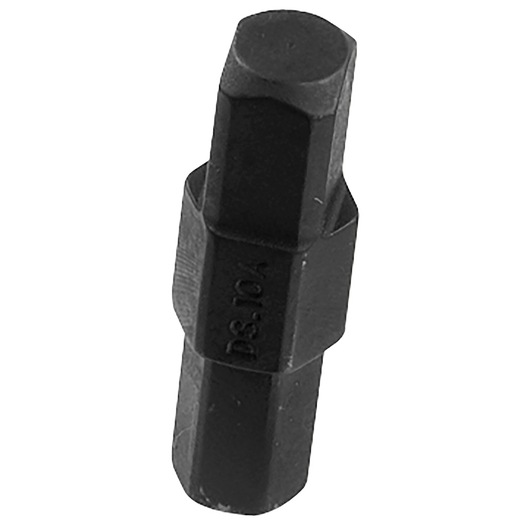 Photo of Facom DS.10A hexagonal socket bit, black, product photography on white background.