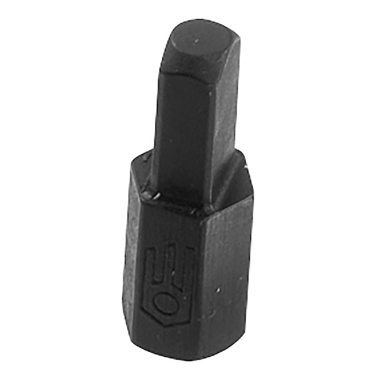 Facom DS.13 black hex screwdriver bit, close-up angled on white background.