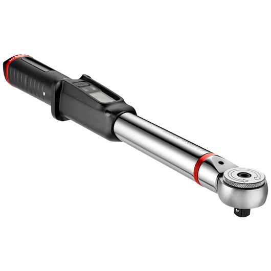 Facom E_516ST-135PB digital torque wrench, chrome and black, angled view on white background.