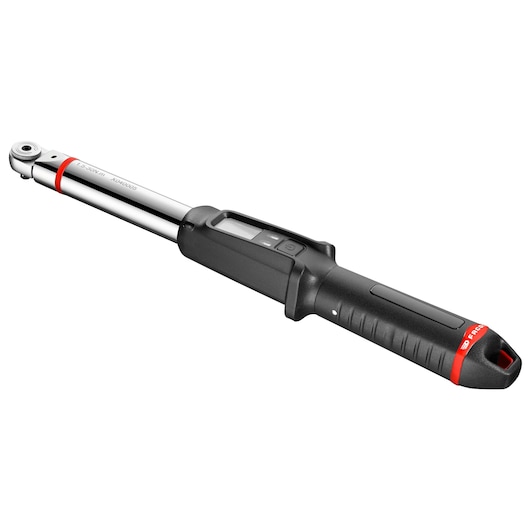 Facom E_516ST-30PB digital torque wrench, black and silver, angled view on white background.