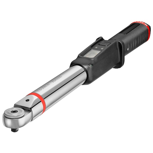 Facom digital torque wrench E_516ST-30PB with black handle and display, angled on white background.