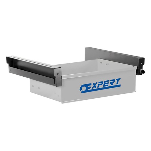 Facom E010405 metal drawer with black side rails and Expert logo, product photo on white background, front angle.