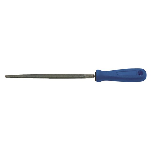 Facom E020610 flat file with blue handle, product flat angle against white background.
