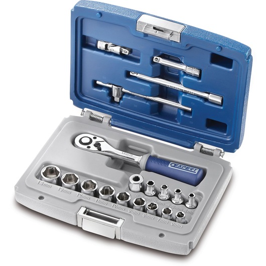 EXPERT by FACOM® 1/4 in. socket and accessory set, metric 19 pieces