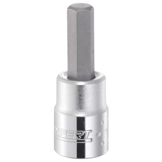 Facom E030901 silver hex socket bit, side angle, engraved with Expert logo.