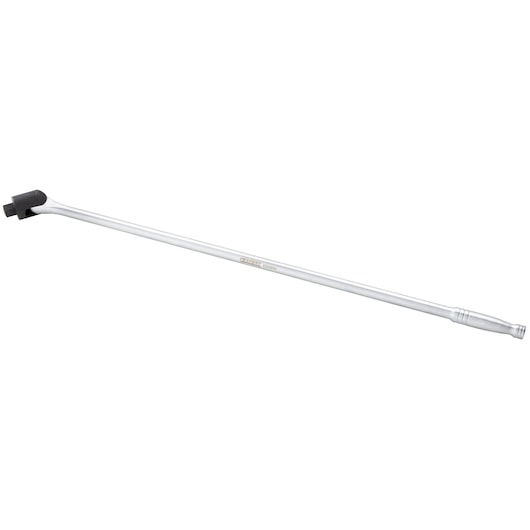 Facom E033804 chrome breaker bar with black head, tool category, side angle on white background.