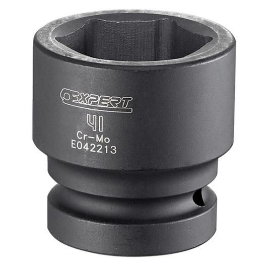 Facom E042204 black Expert socket, cylindrical, side view, engraved branding and size details, photography